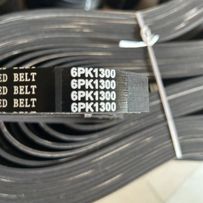Αυτοκίνητο 6PK Προσαρμόσιμη EPDM Μηχανή Ραβδισμένη ζώνη OEM Υποστήριξη Ρουτίνη ζώνη ανεμιστήρα Αυτοκινητοβιομηχανική χρήση Οδηγός αυτοκινήτου PK Μείγματα ζώνης V